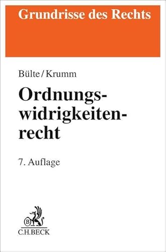 Ordnungswidrigkeitenrecht (Grundrisse des Rechts)