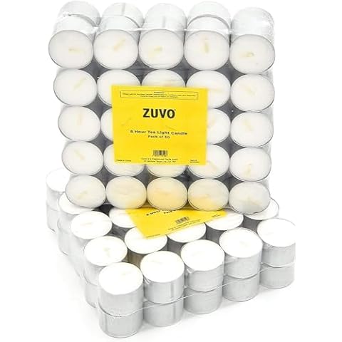 Long Lasting Unscented Tea Light Candles Cover