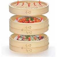 ③22cm ２段＋フタ 8セット せいろ 蒸し器　小籠包　餃子　温野菜 compass1757771081.jpg