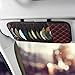 Car Sun Visor CD Organizer With 10 DVD Storage Sleeves - Leather Case Pocket Storage Pouch - Auto Interior Accessories Decoration for Cars, Trucks, SUVs