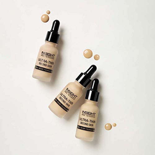 Insight Cosmetics Ultra-Thin Second Skin Long Wear Liquid Foundation | Waterproof Full Coverage Long Lasting | Light Oil Free Face Makeup| 20ml(FD28-03) - Image 6