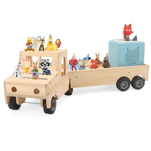 Taladad Rek compatibel met Toniebox 2 en Toniebox 1, Tonie-figuren, rek voor Tonies Wooden
