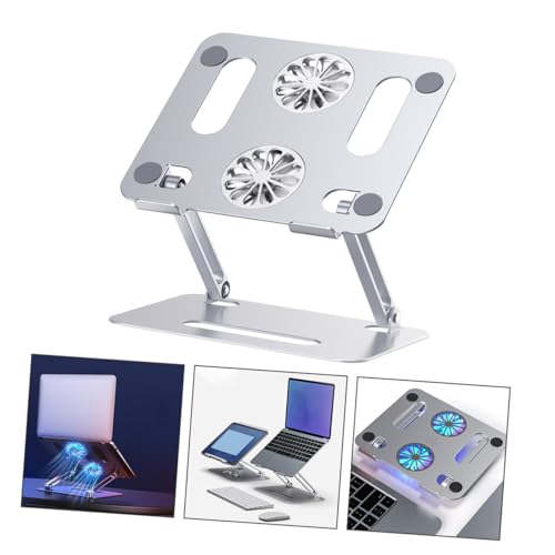 Soporte ajustable para laptop con ventiladores duales miniatura 7