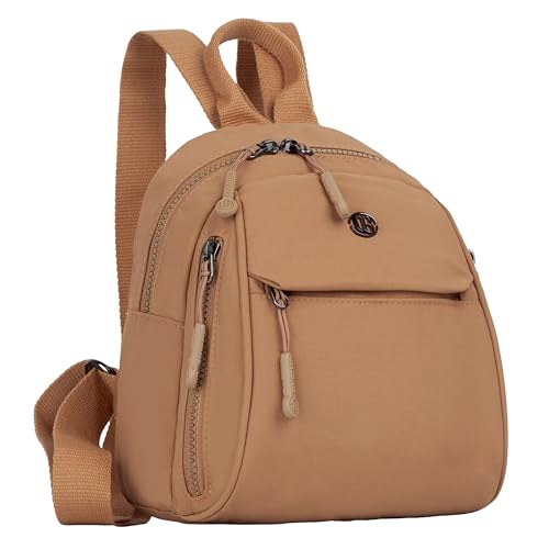 Image of TS WITH TECHSUN Women's Small Mini Backpack Purse | Water-Resistant Compact Bag for Travel, Casual Outings | Fits Only Essentials (L) 20 X (W) 14 X (H) 24 CM