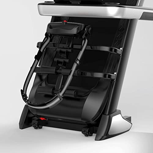 Image of Home Fitness Equipment Small Folding Multifunctional Interactive Shock Absorbing Treadmill (Black)