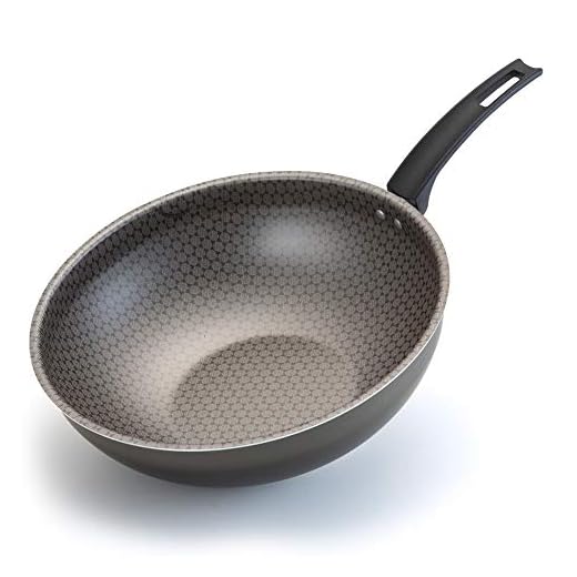 Wok N. 28 Luxury Sem Tampa Com Cabo Aluminio Oliveira Wok N. 28 Luxury Sem Tampa Com Cabo Preta No Voltagev