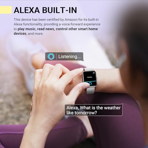 Image of Smartwatch for Women, Compatible with Android & iPhone, 1.8'' Fitness Tracker Watch with Alexa, Call & Notification Alerts, Heart Rate & Sleep Monitor, 120 Sports Modes, Waterproof Watch for Women