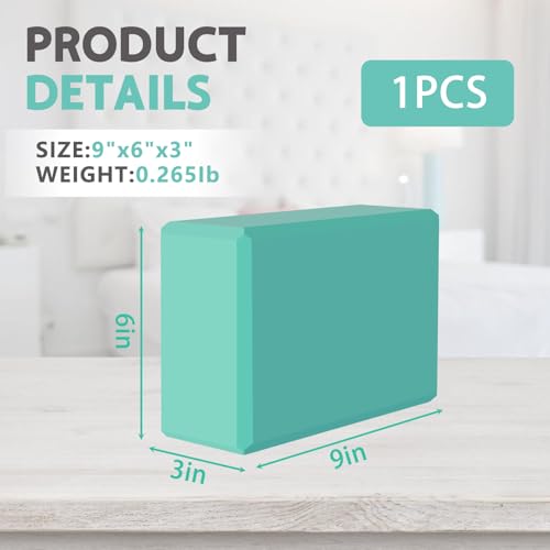 Image of 9 inchx6 inchx3 inch Yoga Blocks, Soft Non-Slip Surface Premium Foam Blocks, Supportive, Lightweight, Odor Resistant, Yoga Accessories for Pilates Meditation General Fitness Stretching Toning (Fruit