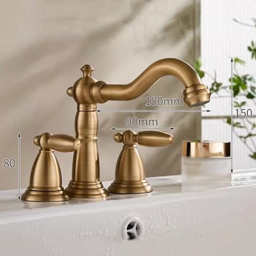 Mitigeur de lavabo à double levier mélangeur rotatif 360