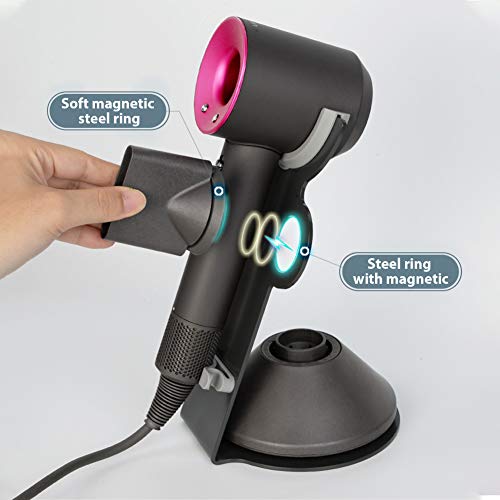 Outamateur Hair Dryer Stand Holder for Dyson, Bathroom Hair Dryer Organizer Stand for Dyson Supersonic Hair Dryer and Accessories, for All Dyson Models - Thumbnail 5