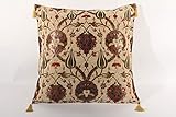  MORGENLAND Möbel & Accessoires Kissenbezug orientalisch, Orientkissen, Türkische Kissen, Kissenhülle, Sofakissen, Dekokissen, Zierkissen, Mix Tulpe 70x70cm (Creme)