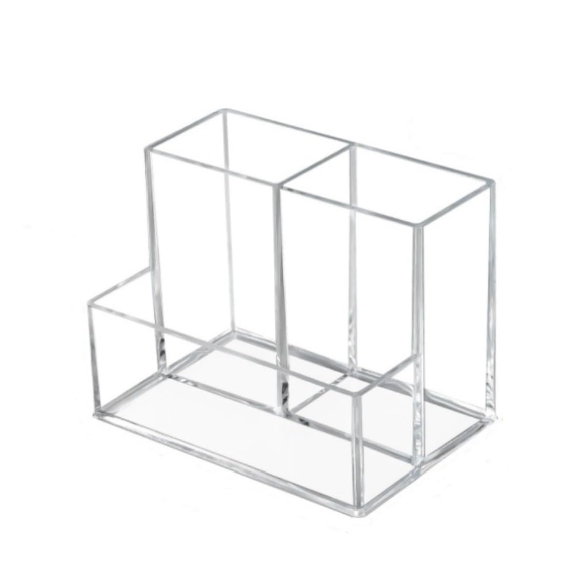 Stiftehalter Vielseitiger Durchsichtiger Acryl-Stifthalter Mit 3 Fächern For Das Heimbüro Schreibtischorganizer