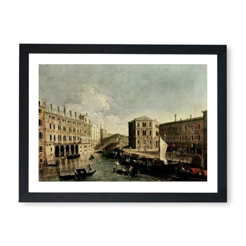 Affiche encadrée Il Canale Grande a Rialto Canaletto, décoration murale pour salon