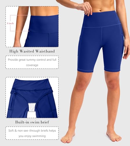 Short de bain de plage taille haute SANTINY anti-UV - 5
