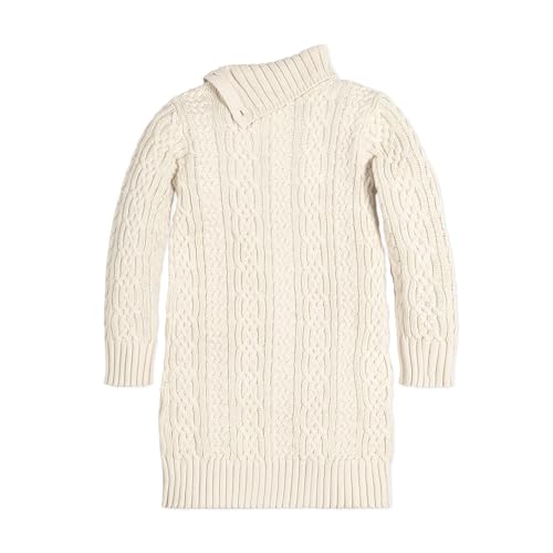 Image of Cable Knit Turtleneck Sweater Dress by Hope & Henry Girl