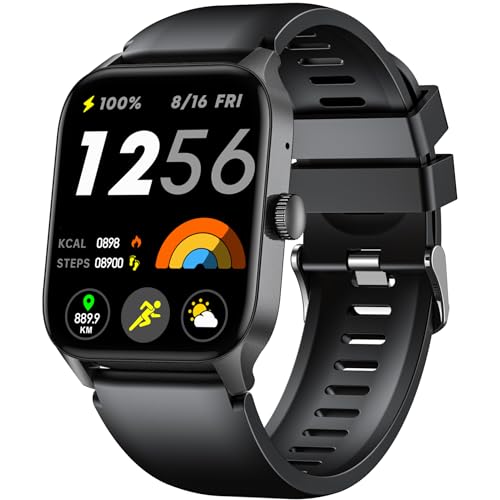 Reloj inteligente para mujer Fitness Watch: 1,83 pulgadas, pantalla Smart Watch con llamadas Bluetooth, respuesta manos libres 100+ modo deportivo, frecuencia cardíaca, seguimiento de actividad