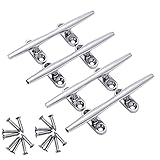 Boat Dock Cleat,316 Stainless Steel Open Base 4 Inch Deck Cleats,Mooring Accessories,Boat Dock Cleat