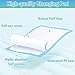 Rocinha 100 Pack Disposable Changing Pads Baby Disposable Underpads Waterproof Diaper Changing Pad Breathable Underpads Bed Table Protector Mat, 17 Inches x 13 Inches