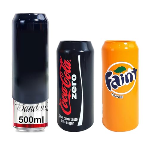 Image of HASTHIP 3PCS Silicone Can Sleeve for 500ml Beverage Cans, Silicone Covers Look Like Soda, Beer Can Cover Compatible with Various Drink Brands