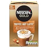 Nescafe Gold Toffee Nut Instant Coffee Sachets (Pack of 6, Total 48...