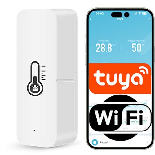 Sone Smart One WLAN Hygrometer Thermometer mit Tuya App – Temperatur- und Luftfeuchtigkeitsmesser – Smart Life kompatibel – Innenraum Sensor – Batterie betrieben – kein Hub erforderlich