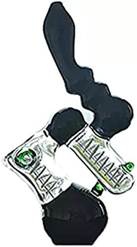 Soul Friend-UK Glass Pipe Smoking Water Bubbler Double Chamber Black