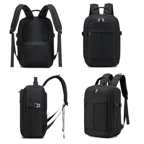 SPAHER Mochila Viaje Cabina Avion 40x30x15 British Airways Mochila Portatil 15,6" Hombre Grande Mochila Escolar Antirrobo Mujer Impermeable Maletas Equipaje de Mano 20L