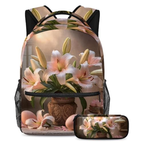 Sac à dos œufs de lys de Pâques 2 pièces multicolore pour le quotidien branché