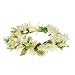 Floral Fall Adjustable Bridal Flower Garland Headband Flower Crown Hair Wreath Halo F-83 (C-Fairy Crown)