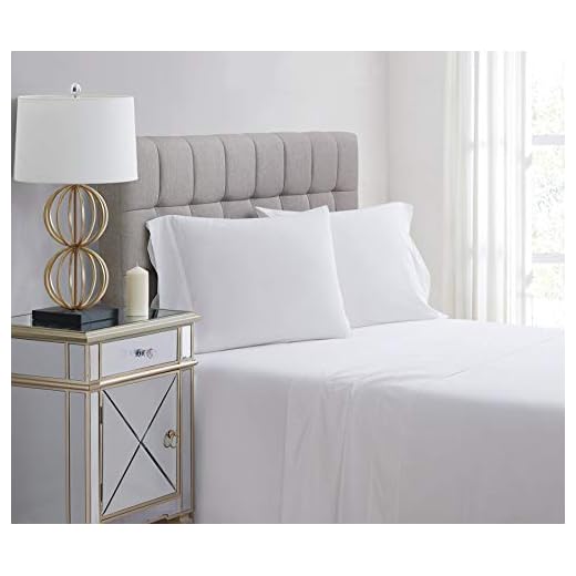 Charisma Percale Cotton 400 Thread Count Sheet Set, Full, White