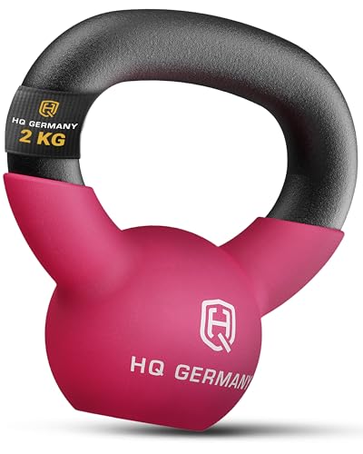 HQ Germany® Neopren Kettlebell | Vollguss | 2-32kg | Starter-Sets | ±2,0%...