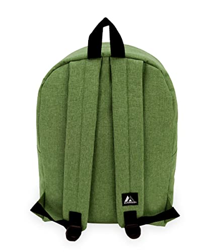 Everest Unisex-Adult's Basic Denim Backpack, Olive, One Size3