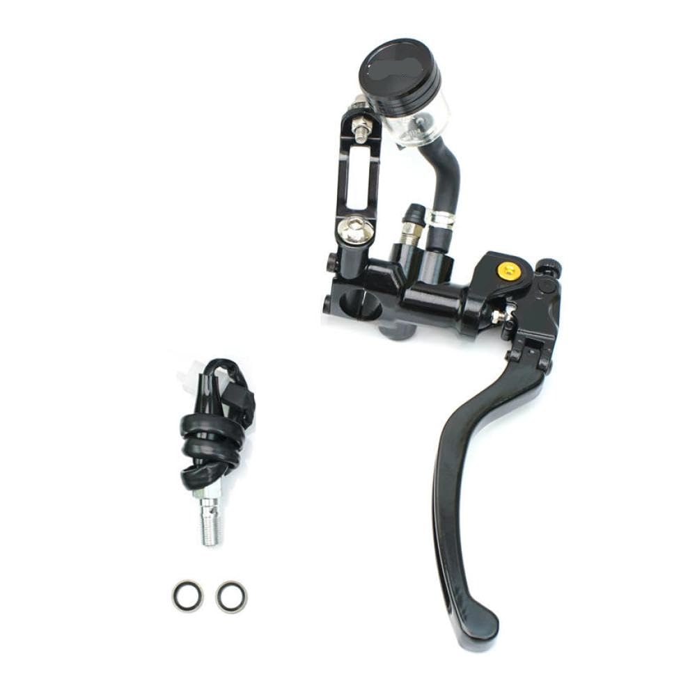 sgsDBSypp Universal 22mm Brake and Clutch Master Cylinder Lever Line Perch for Moto(Black Right Brake)