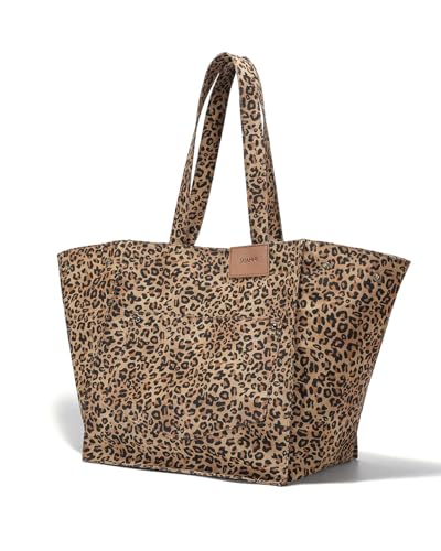 Bolso Tote Leopardado para Mujer Lona Grande miniatura 6