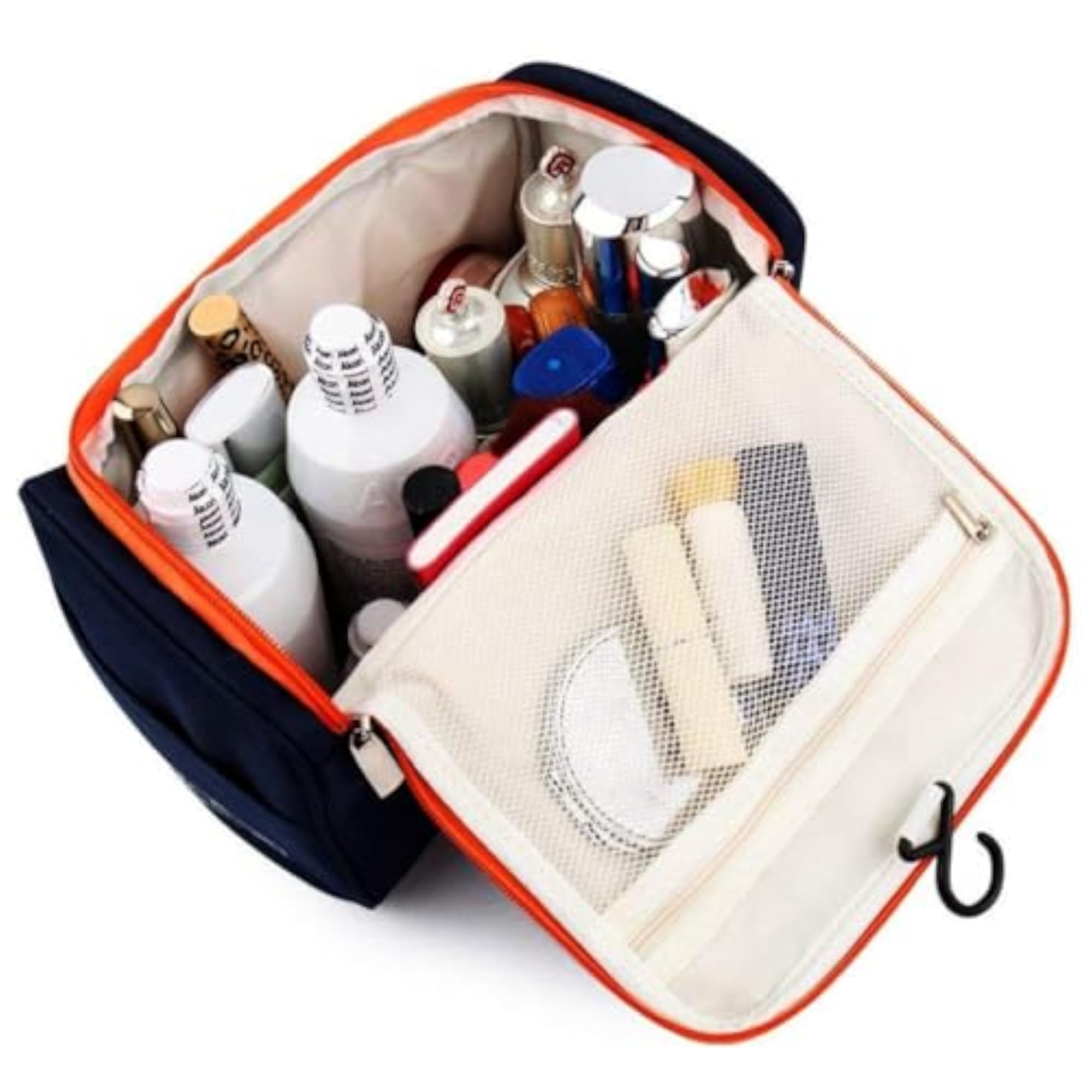 Polyester Cosmetic Organizer Makeup Pouch for Travel