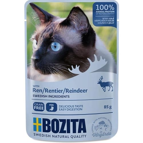 Bozita Häppchen in Gelee mit Rentier | 12x 85g