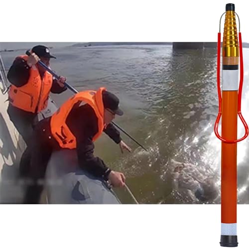 Poste salvavidas extensible para muelles y yates, de fibra de vidrio, de 4,5 m, 5,5 m, 6,5 m y 10 m, ideal para equipos de rescate acuático y piscinas (tamaño: 1,2-6,5 m (4,9-21,3 pies) de largo)