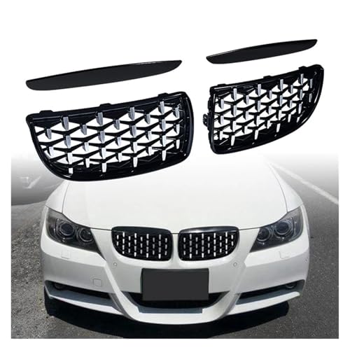 Grille de radiateur BMW E90 look météore avec fixations clipsées haute résistance - 4