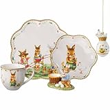 Personnage de collection et détails : le coquetier annuel avec tampon doré et l'œuf décoratif annuel soulignent le caractère exclusif de l'édition et font de cet ensemble un point fort unique de toute collection de Pâques.