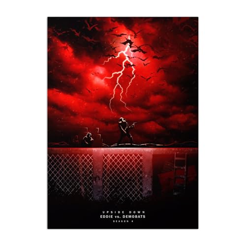 Affiche Métallique Stranger Things sans Trous ni Vis pour Décorer Vos Murs Facilement