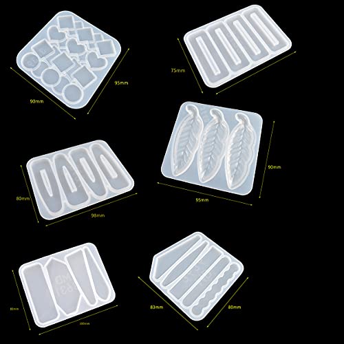 Dancepandas Siliconen Mallen Haarspeldjes 6 STKS Baret Schimmel Siliconen Hars Epoxy Schimmel Hars Gietvormen Voor… - Afbeelding 3