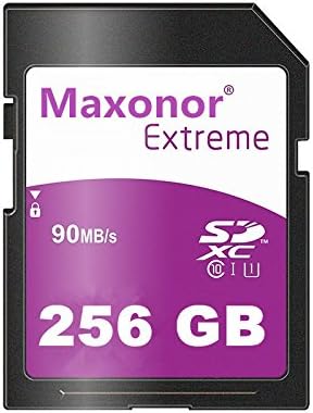 Maxonor SD Card 256GB High Speed Class 10 UHS Flash Memory Cards (256GB)