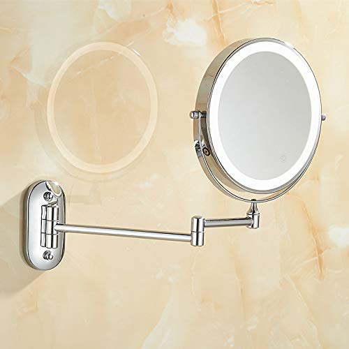 Miroir maquillage 7X pliant au design élégant et structure robuste