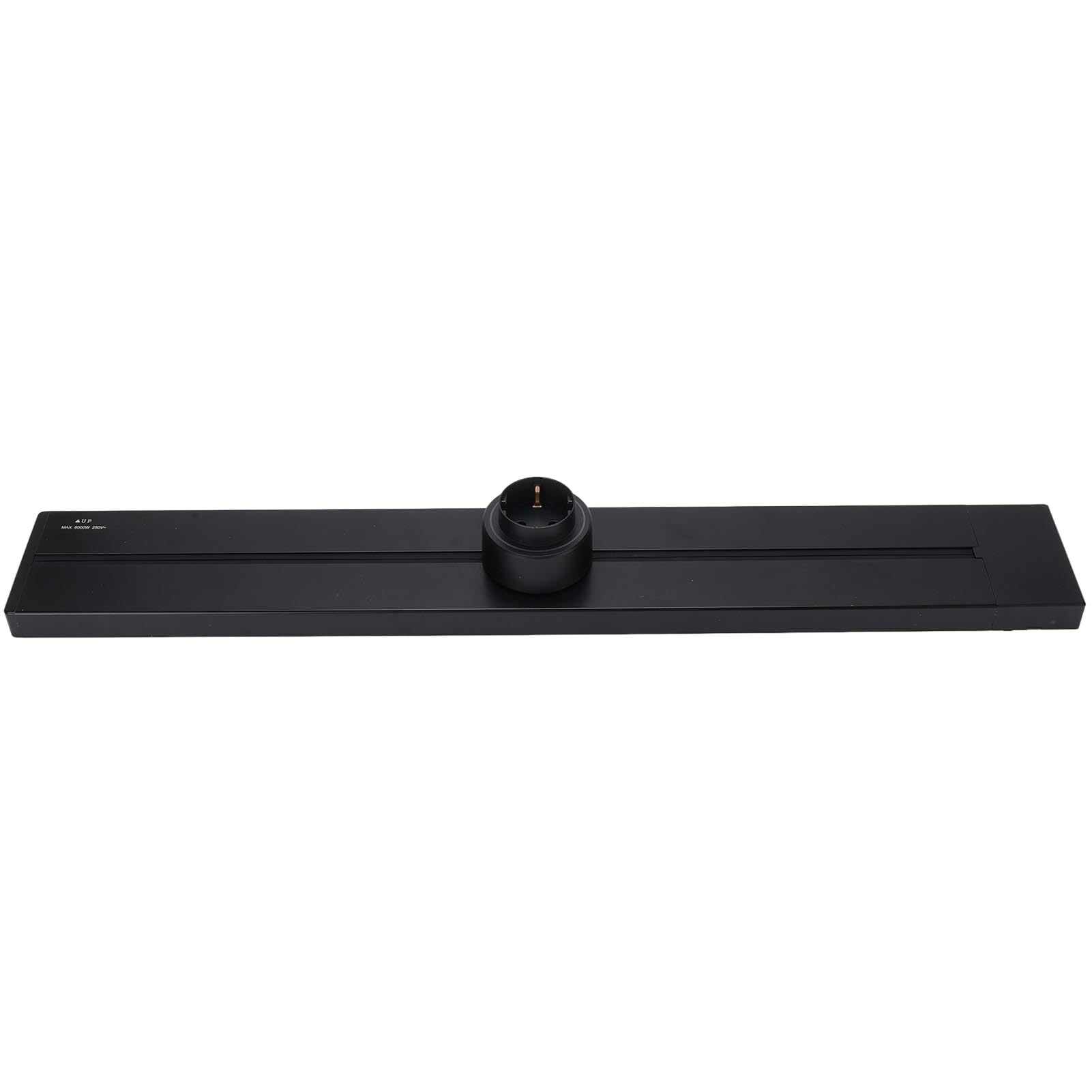 FTVOGUE Regleta de Enchufes de Pared con Riel de 600 Mm, 32 A, 8000 W, Deslizante, con Protección IP20 contra el Agua e Indicador LED para Cocina, Sala de (Adaptadores de Enchufe 3xEU AC250V 16A)