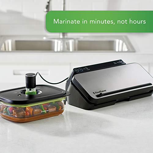 FoodSaver Preserve & Marinate Vacuum Containers, 10 Cup, BPA-Free, Dishwasher Safe, Clear