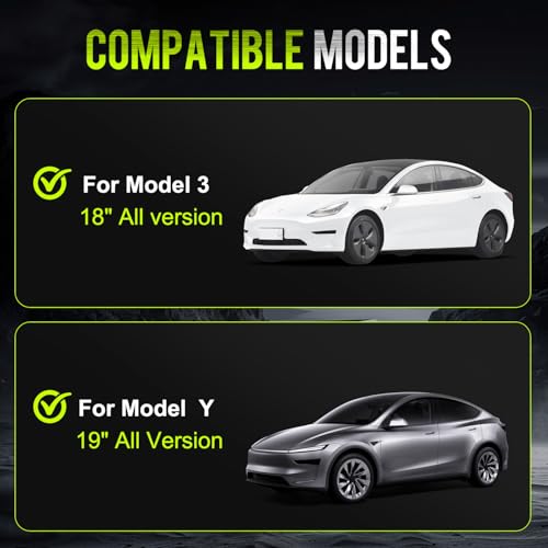 Image of Tesla Model 3 Y S X Wheel Cap Kit 4 Hub Center Cap + 20 Lug Nut Cover (White)