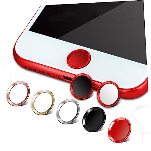 PartyKindom Adesivos De Metal Universal Botão Home Adesivo De Identificação De Impressão Digital Bot