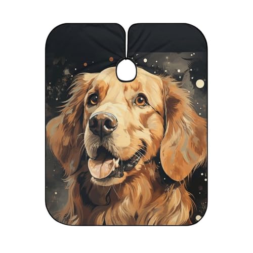Capa de Barbero Golden Retriever para Adultos con Cierre Ajustable miniatura 6