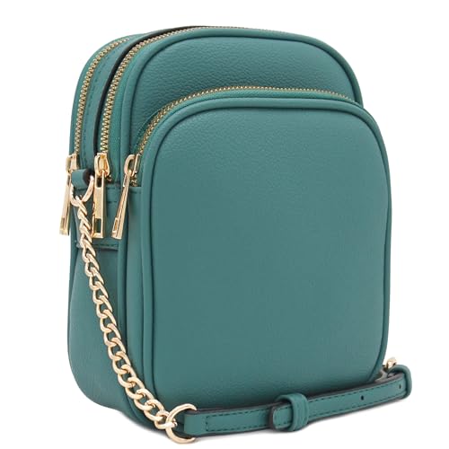 Image of FashionPuzzle Multi Pocket PU Leather Casual Medium Crossbody Bag with Adjustable Strap