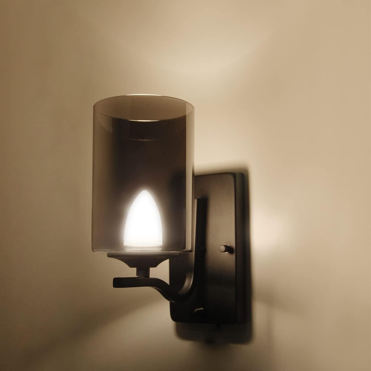 Dream lighting 12volt DC RV Interior LED Wall Lamp with Tinted Glass Sconce, RV Dinette Light Fixture for Kitchen, Hallway, Porch, Decorative Lights– Soft White 3500K, with Switch